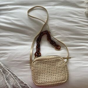 Clare V Cream Midi Sac with 2 straps!!